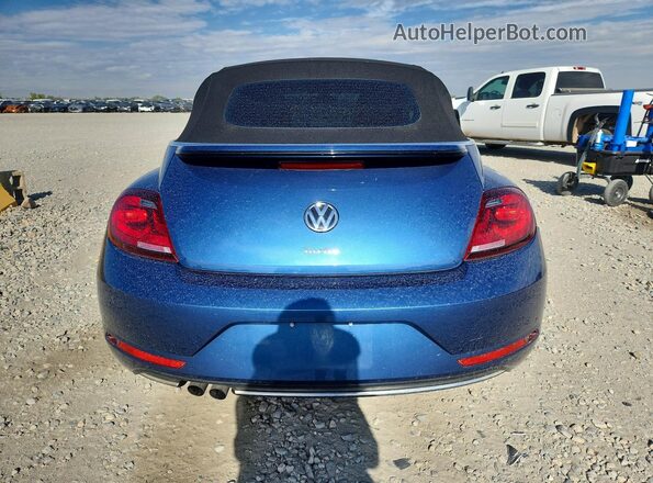 3VW5DAAT2KM500957 2019 VOLKSWAGEN BEETLE Blue უკანა ხედი