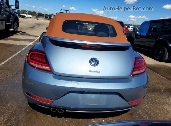 3VW5DAAT6KM508530 2019 VOLKSWAGEN BEETLE Blue Հետևի տեսք
