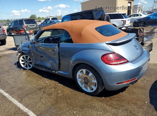 3VW5DAAT6KM508530 2019 VOLKSWAGEN BEETLE Blue Հետևի ձախ