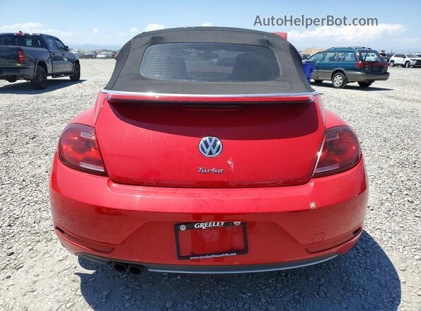 3VW5DAAT9JM505569 2018 VOLKSWAGEN BEETLE Red უკანა ხედი