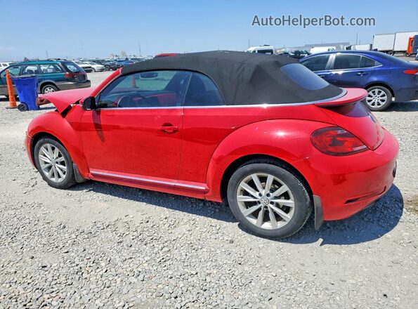 3VW5DAAT9JM505569 2018 VOLKSWAGEN BEETLE Red უკანა მარცხენა