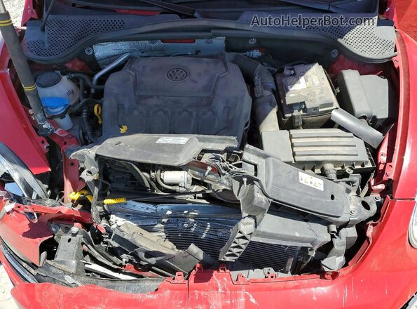 3VW5DAAT9JM505569 2018 VOLKSWAGEN BEETLE Red უკანა სალონის ხედი