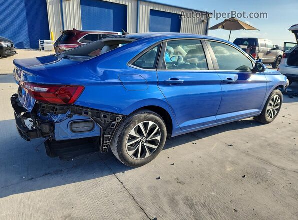 3VW5M7BU2PM022928 2023 VOLKSWAGEN JETTA Синий Задняя правая четверть