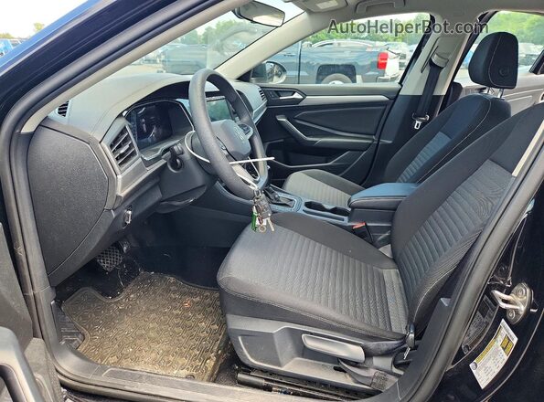 3VW5M7BU9PM005589 2023 VOLKSWAGEN JETTA Black წინა სალონის ხედი