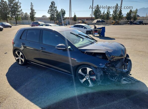 3VW5T7AU3HM010888 2017 VOLKSWAGEN GTI Gray Передня права чверть