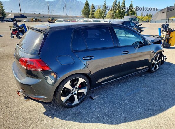 3VW5T7AU3HM010888 2017 VOLKSWAGEN GTI Gray Задня права чверть
