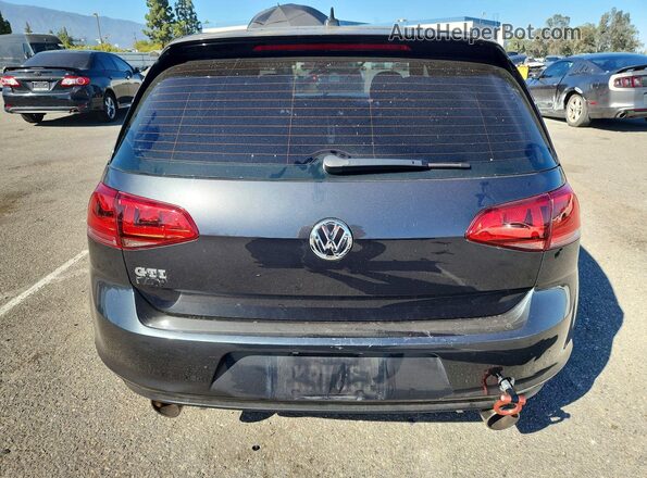 3VW5T7AU3HM010888 2017 VOLKSWAGEN GTI Gray Вид ззаду