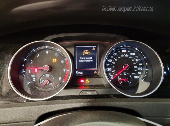 3VW5T7AU7LM005377 2020 VOLKSWAGEN GTI Black Սարքավորումների վահանակի տեսք