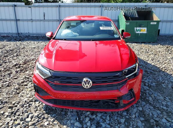 3VW6T7BU1MM020624 2021 VOLKSWAGEN JETTA Red Widok z przodu