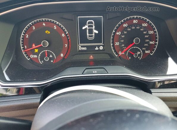3VW6T7BU1MM020624 2021 VOLKSWAGEN JETTA Red Widok zestawu wskaźników