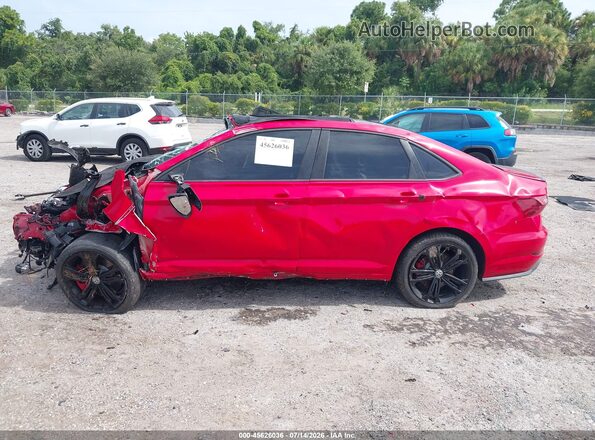 3VW6T7BU1MM074490 2021 VOLKSWAGEN JETTA Красный Вид задней части салона