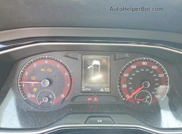 3VW6T7BU4MM021296 2021 VOLKSWAGEN JETTA White Instrument cluster view