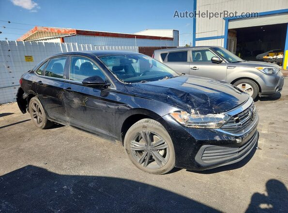 3VW7M7BU0RM071945 2024 VOLKSWAGEN JETTA Черный Передняя правая четверть