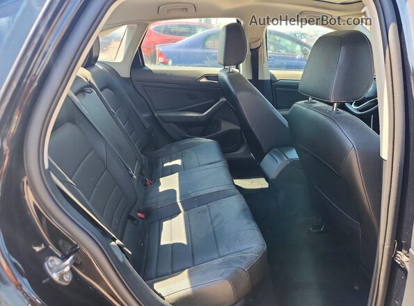 3VW7M7BU1PM040944 2023 VOLKSWAGEN JETTA Black უკანა სავარძლების ხედი