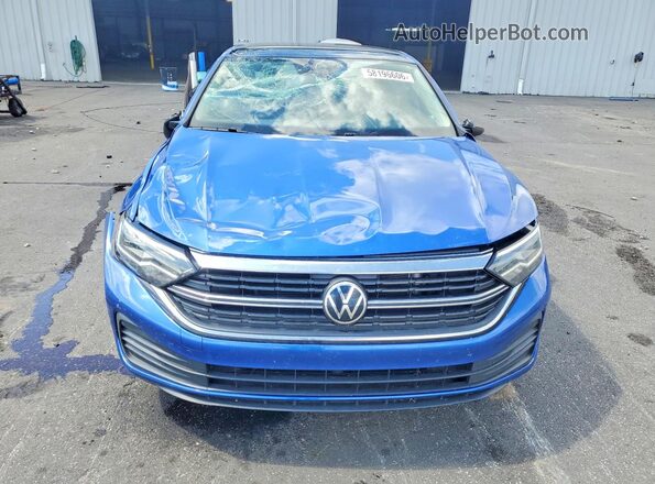 3VW7M7BU4PM005430 2023 VOLKSWAGEN JETTA Blue Widok z przodu