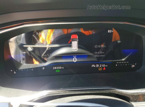 3VW7M7BU4PM038539 2023 VOLKSWAGEN JETTA White Instrument cluster view