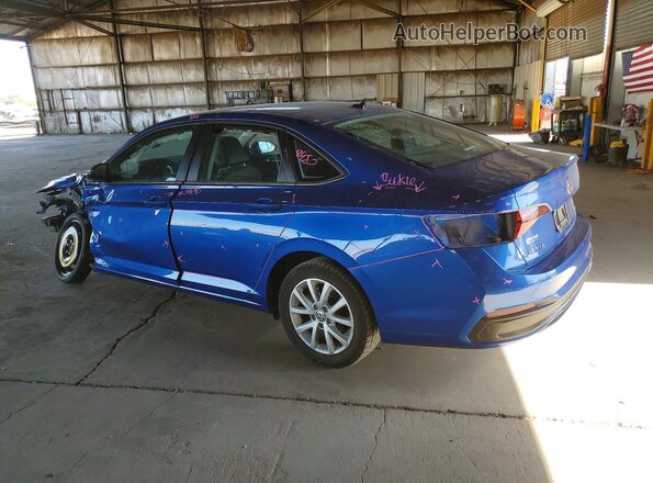 3VW7M7BU4RM055733 2024 VOLKSWAGEN JETTA Синий Задняя левая четверть