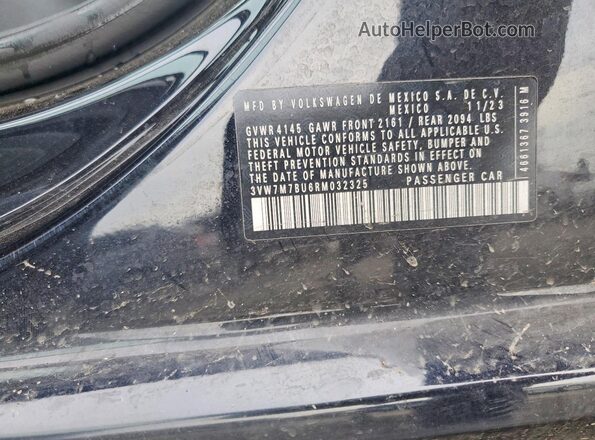 3VW7M7BU6RM032325 2024 VOLKSWAGEN JETTA Black Widok komory silnika