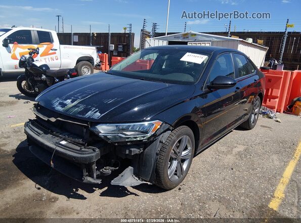 3VW7M7BU7RM081520 2024 VOLKSWAGEN JETTA Black Առջևի ձախ երեք քառորդ տեսարան
