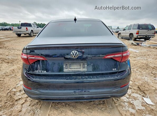 3VW7M7BUXPM022345 2023 VOLKSWAGEN JETTA Black Вид ззаду