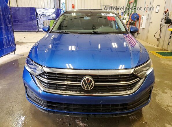 3VW7M7BUXRM031629 2024 VOLKSWAGEN JETTA Blue Front view