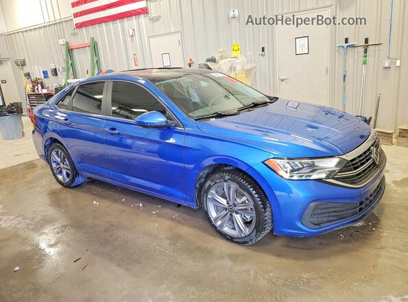 3VW7M7BUXRM031629 2024 VOLKSWAGEN JETTA Blue Front right