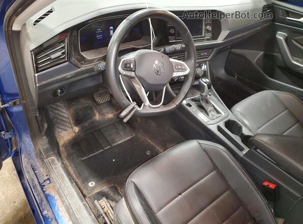 3VW7M7BUXRM031629 2024 VOLKSWAGEN JETTA Blue Dashboard view