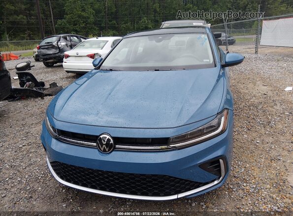 3VW7W7BU1TM026059 2026 VOLKSWAGEN JETTA Blue Instrument cluster view