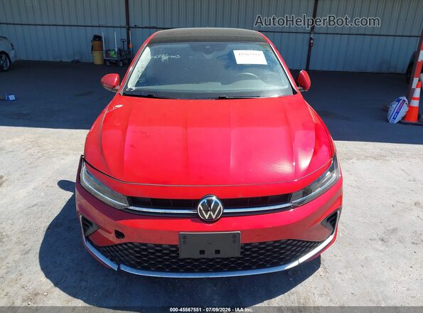3VW7W7BU2TM045350 2026 VOLKSWAGEN JETTA Red Առջևի վահանակի տեսք