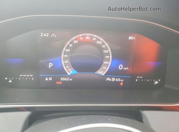 3VW7W7BU5TM056309 2026 VOLKSWAGEN JETTA Blue ხელსაწყოთა პანელის ხედი