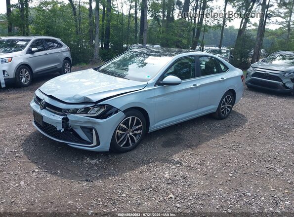 3VW7W7BU9TM076711 2026 VOLKSWAGEN JETTA Light Blue წინა მარცხენა ხედი სამი მეოთხედიდან