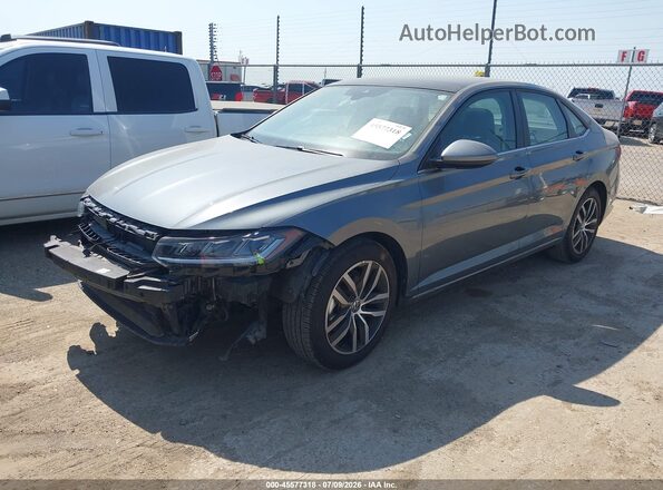 3VW7X7BU0SM038151 2025 VOLKSWAGEN JETTA Gray Передня ліва чверть