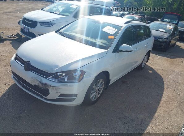 3VWA17AU7HM503221 2017 VOLKSWAGEN GOLF White Առջևի ձախ երեք քառորդ տեսարան