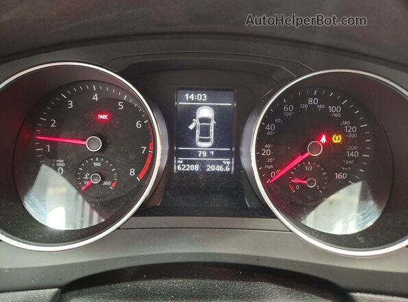 3VWB67AJ9HM413144 2017 VOLKSWAGEN JETTA Черный Вид щитка приборов
