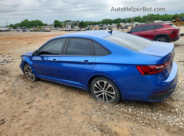 3VWBM7BUXPM010741 2023 VOLKSWAGEN JETTA Blue Trasero izquierdo