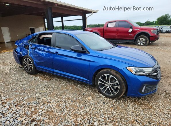 3VWBM7BUXPM010741 2023 VOLKSWAGEN JETTA Blue Delantero derecho