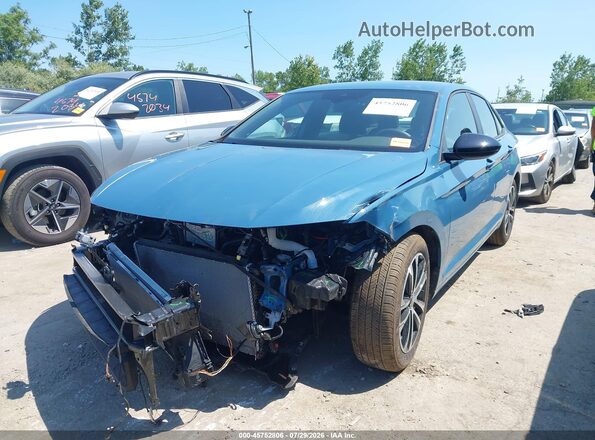 3VWBW7BU0TM024054 2026 VOLKSWAGEN JETTA Blue Передня ліва чверть