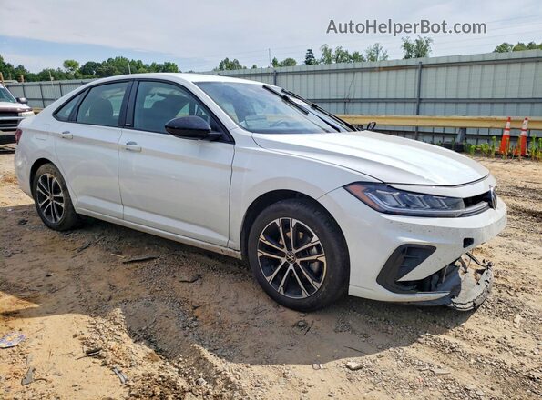 3VWBX7BU2SM080282 2025 VOLKSWAGEN JETTA Белый Передняя правая четверть