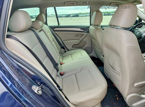 3VWC17AU0HM515042 2017 VOLKSWAGEN GOLF Синий Вид задних сидений