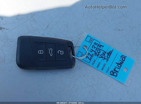 3VWC57BU0KM015988 2019 VOLKSWAGEN JETTA Blue Առջևի վահանակի տեսք