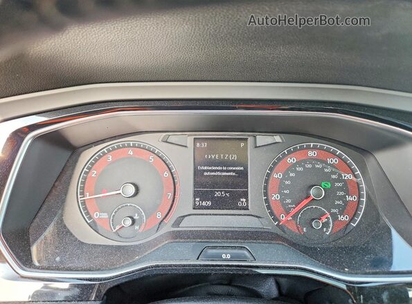 3VWC57BU0KM063720 2019 VOLKSWAGEN JETTA White Vista del cuadro de instrumentos