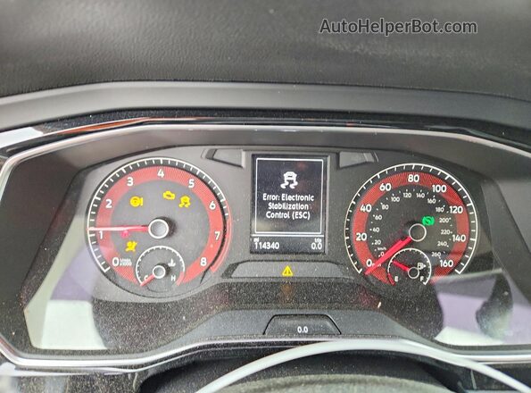 3VWC57BU0KM065760 2019 VOLKSWAGEN JETTA Silver ხელსაწყოთა პანელის ხედი