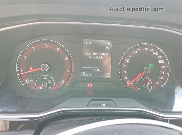 3VWC57BU0KM257518 2019 VOLKSWAGEN JETTA Gray Вид щитка приладів