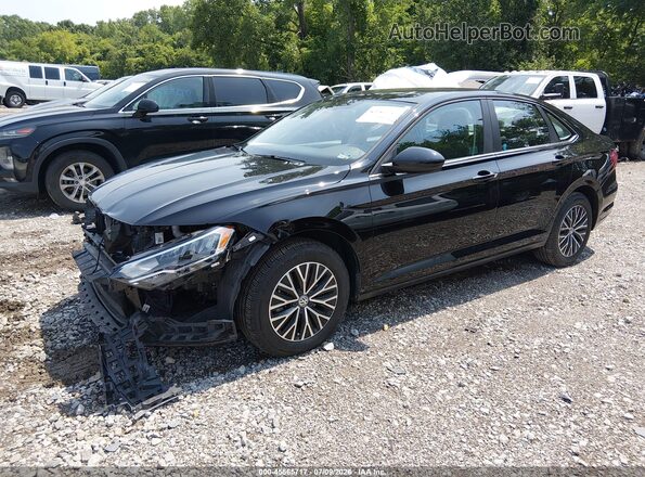 3VWC57BU0LM081829 2020 VOLKSWAGEN JETTA Black Առջևի ձախ երեք քառորդ տեսարան