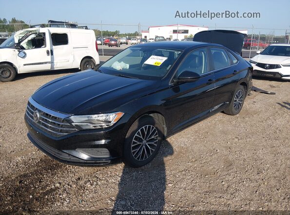 3VWC57BU1MM014576 2021 VOLKSWAGEN JETTA Черный Передняя левая четверть