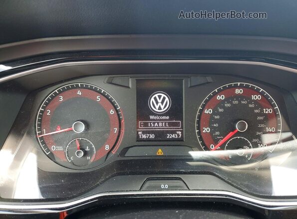 3VWC57BU2KM029147 2019 VOLKSWAGEN JETTA Red Widok zestawu wskaźników