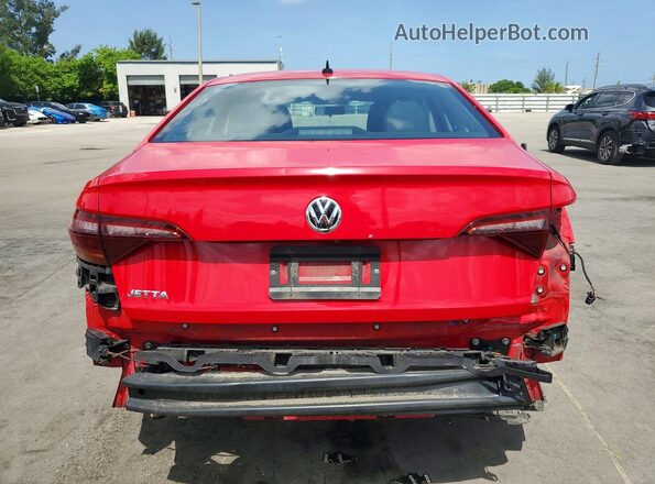 3VWC57BU2KM029147 2019 VOLKSWAGEN JETTA Red Widok z tyłu