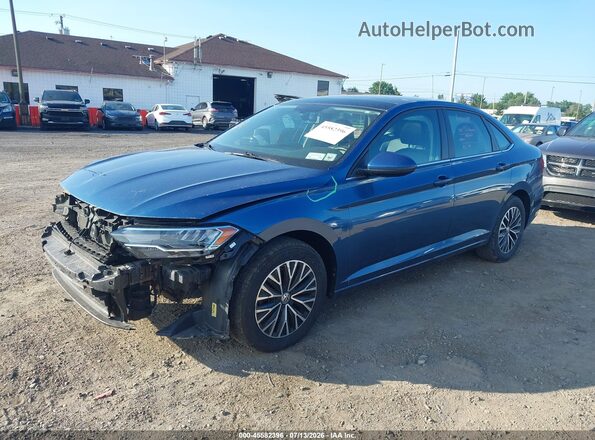 3VWC57BU2KM033554 2019 VOLKSWAGEN JETTA Blue Vista tres cuartos delantera izquierda