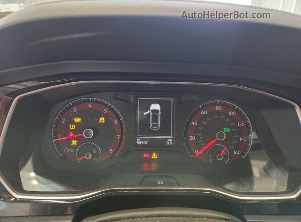 3VWC57BU2KM072872 2019 VOLKSWAGEN JETTA Black Widok zestawu wskaźników