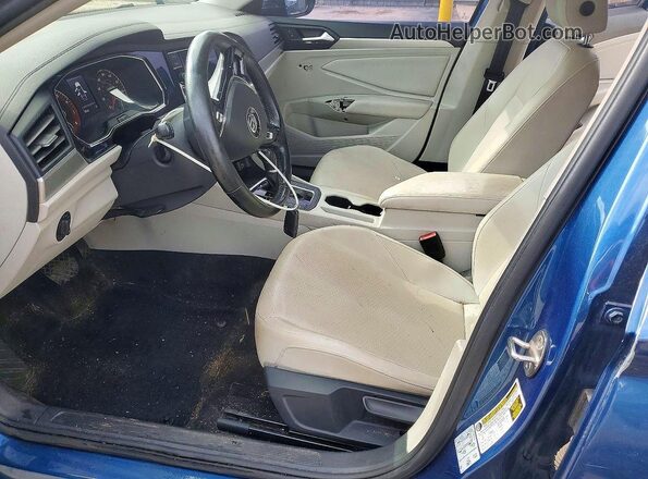 3VWC57BU2KM113260 2019 VOLKSWAGEN JETTA Blue Widok wnętrza z przodu
